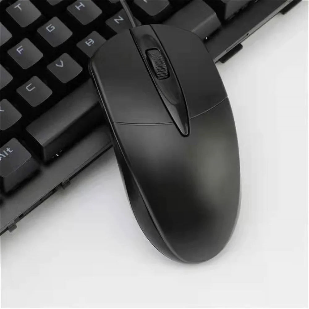 Optical USB Wired Computer Mouse for Gamers PC Laptop Office Home Versatile Use Mice with Ergonomic Design for Comfort