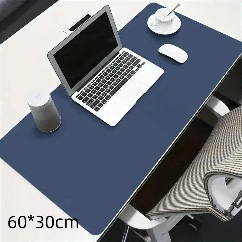 1PC Large 600x300mm Office Desk Protector Mat PU Leather Waterproof Mouse Pad Keyboard Gaming Desktop Accessory