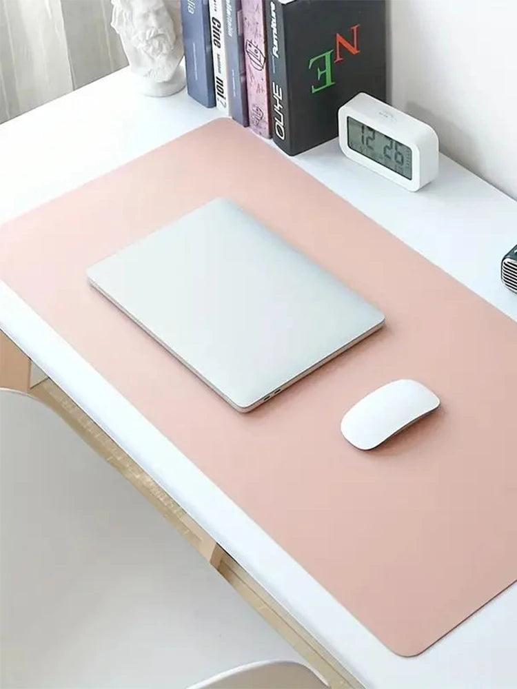 1PC Large 600x300mm Office Desk Protector Mat PU Leather Waterproof Mouse Pad Keyboard Gaming Desktop Accessory