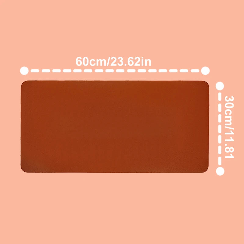 1PC Large 600x300mm Office Desk Protector Mat PU Leather Waterproof Mouse Pad Keyboard Gaming Desktop Accessory
